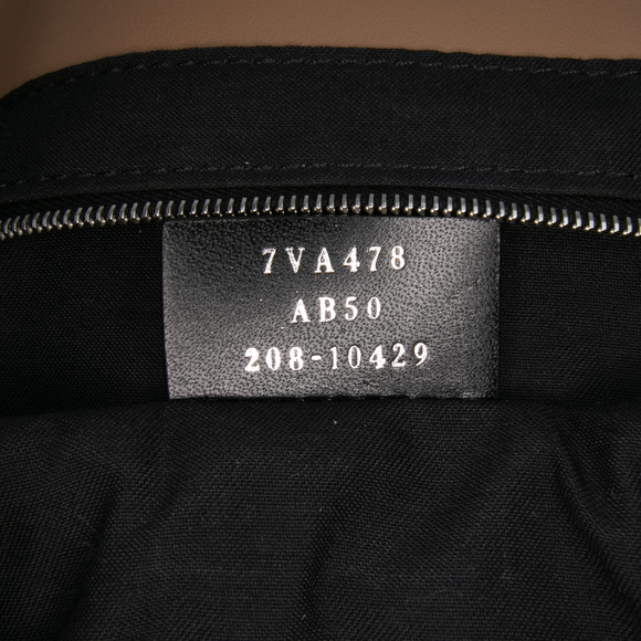 Pre-Loved Fendi Large Zucca and Pequin Canvas Convertible Baguette Satchel - Picture 6 of 11